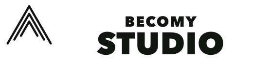 ای میل کے لیے شفاف Becomy Studio لوگو