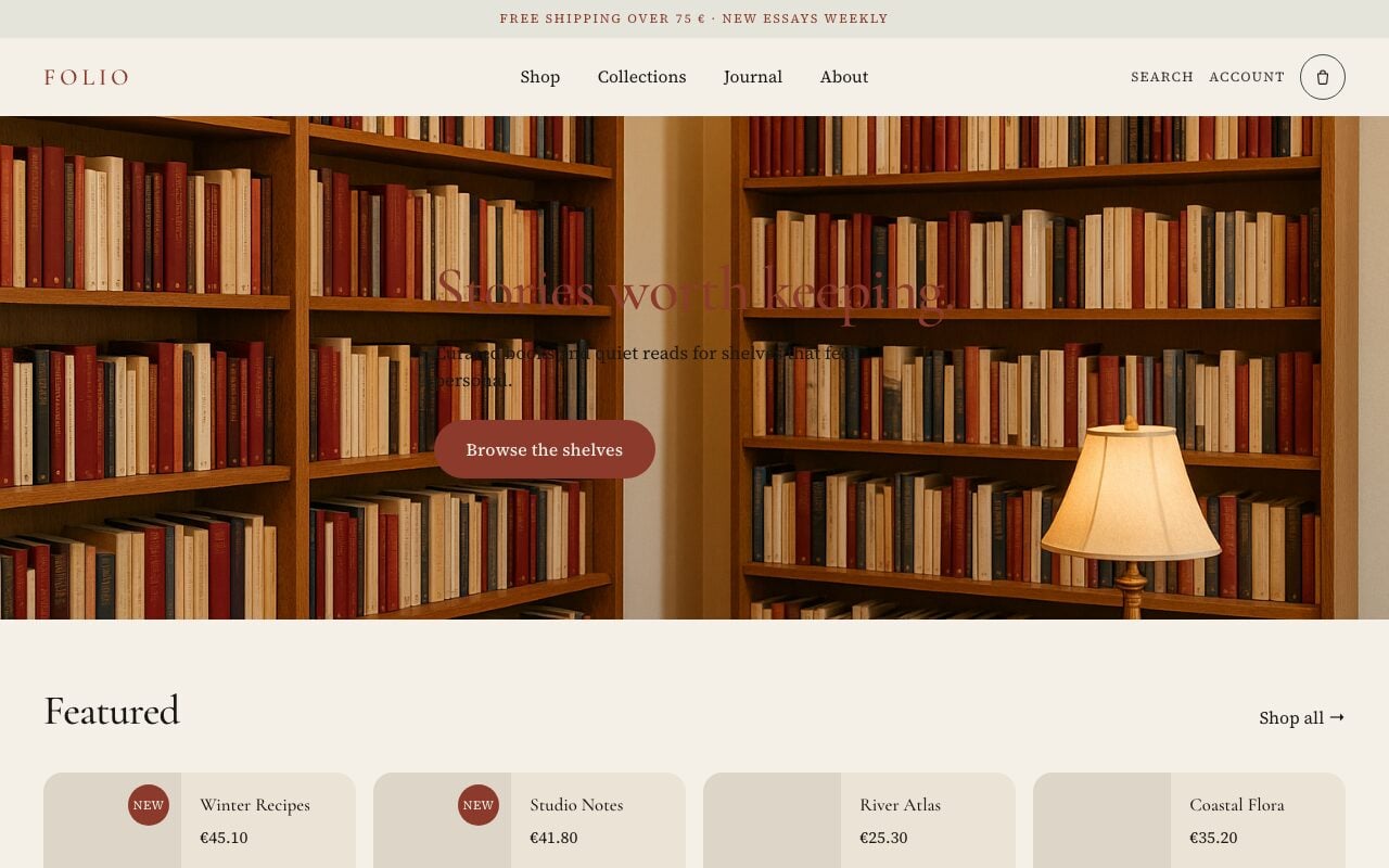 Folio — Accueil — boutique Librairie sur Becomy