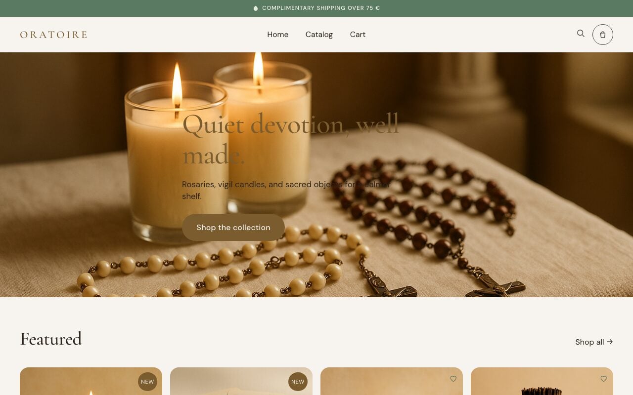 Vorschau des Designs Oratoire