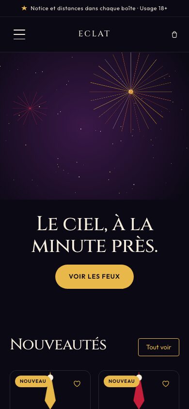 Aperçu du thème Éclat