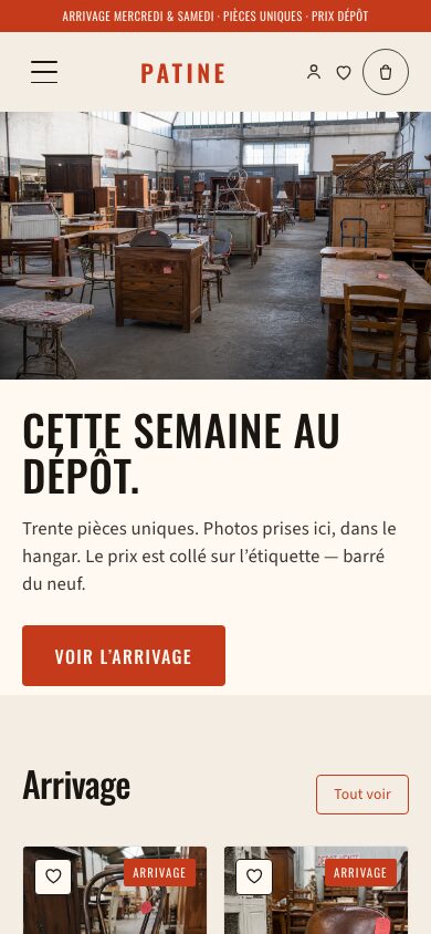 Aperçu du thème Patine