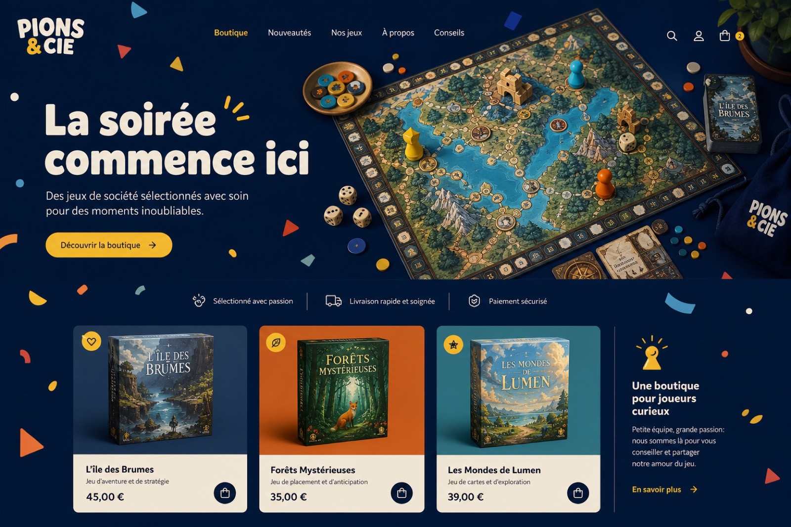Pions & Cie — Jeux de société