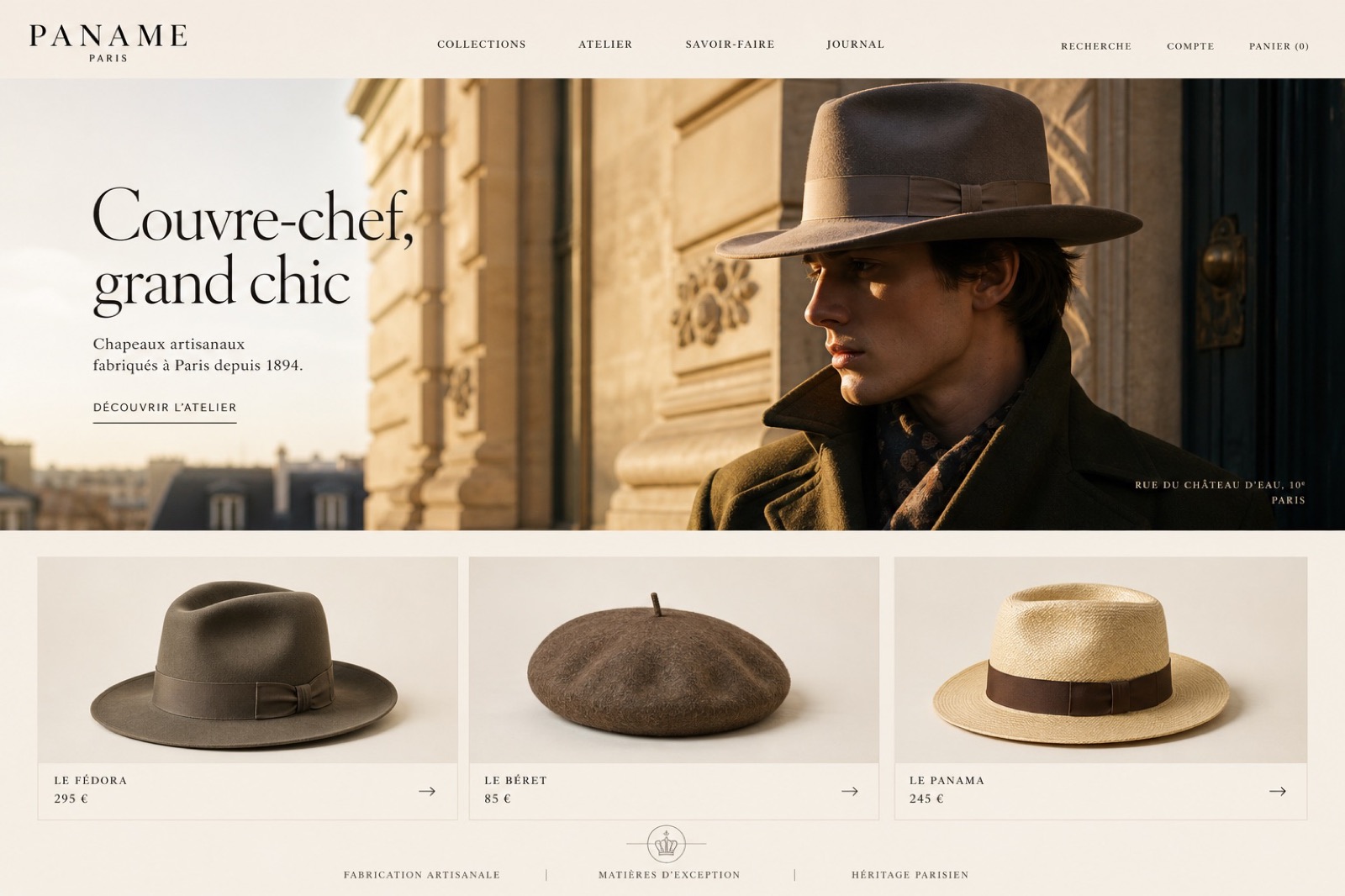 Paname — Chapeaux