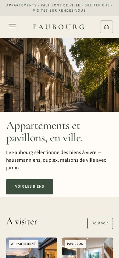 Aperçu du thème Le Faubourg