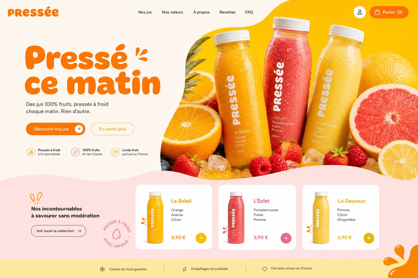 Pressée — Jus de fruits maison
