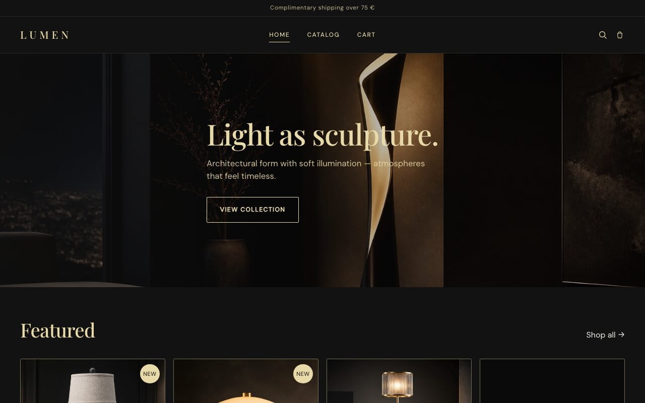 Vorschau des Designs Lumen