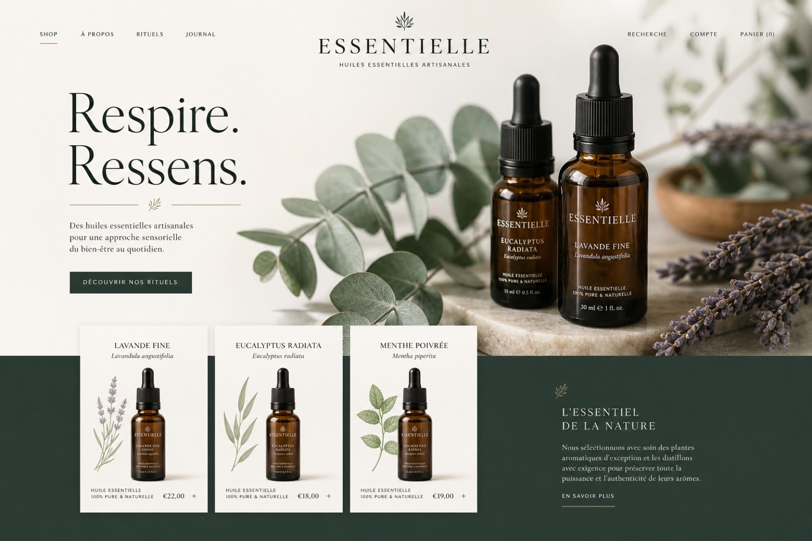 Essentielle — Huiles essentielles