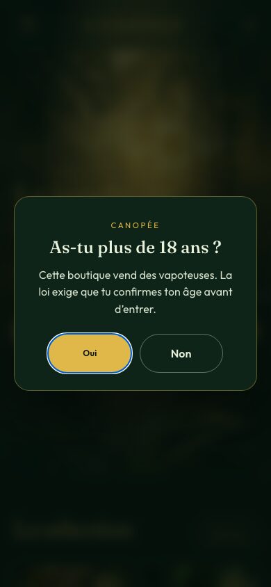 Aperçu du thème Canopée