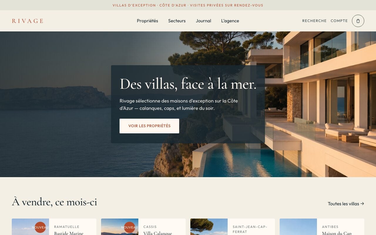 Vorschau des Rivage-Themes